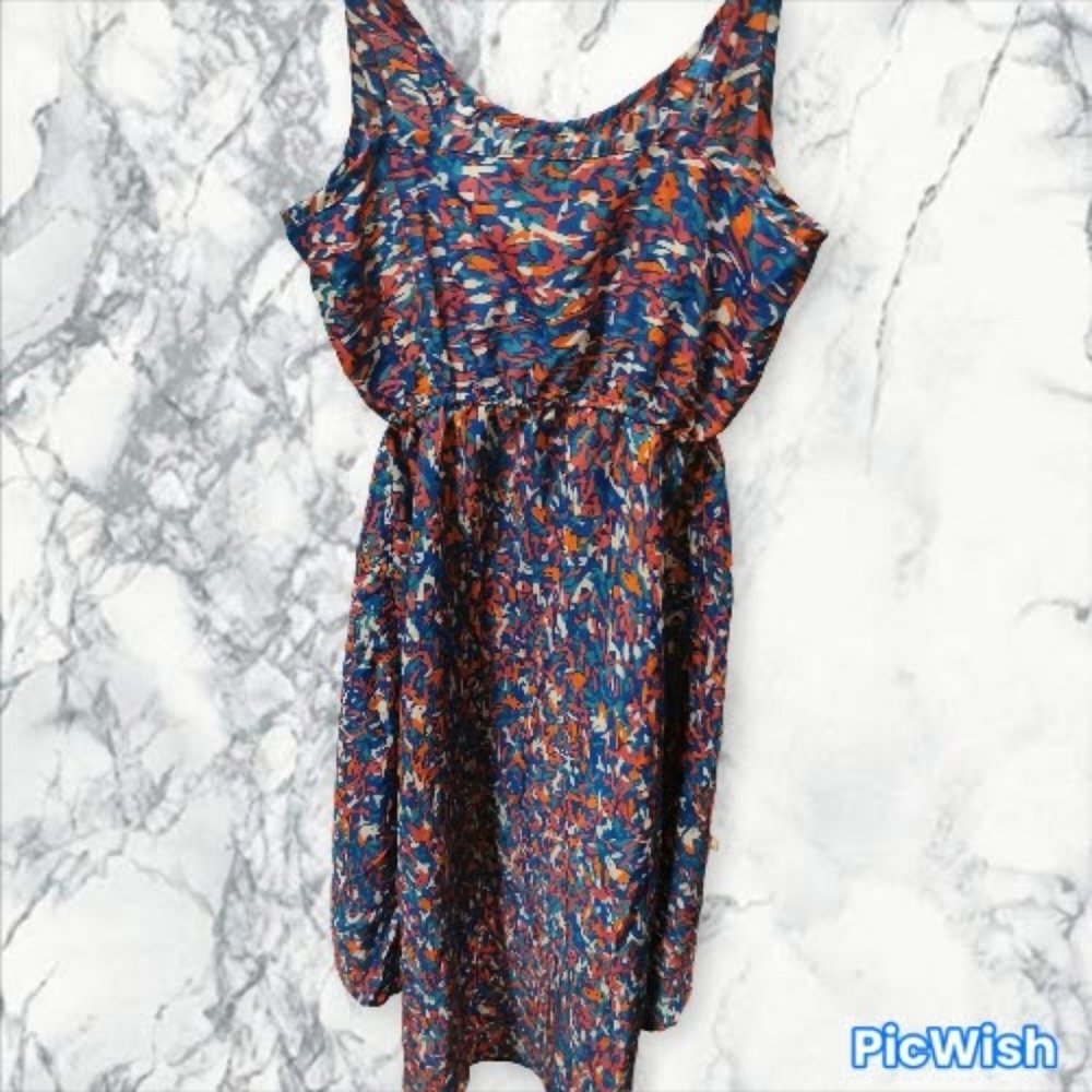 Multi-Color High Low Dress - Picture 2 of 4